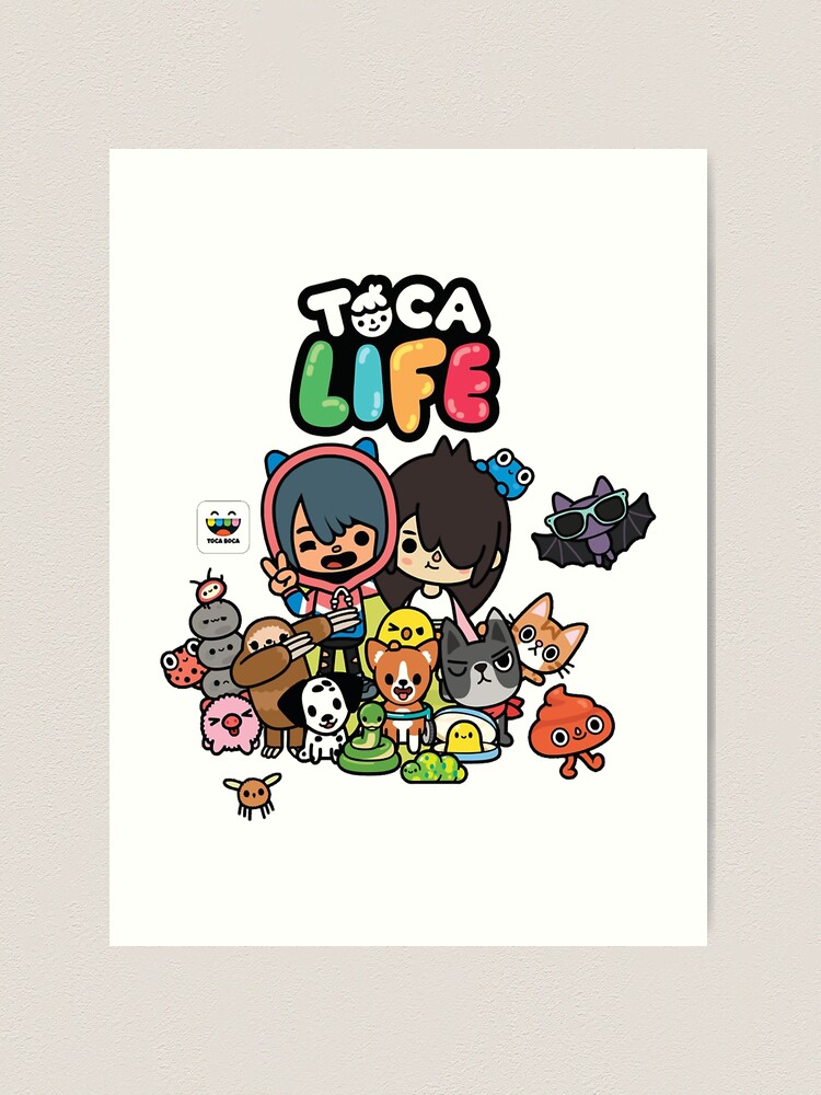 toca boca et gacha life Art Board Print for Sale by GeminiMoonA