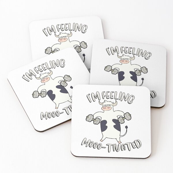 Item preview, Im feeling moo-tivated - weight lifting designed and sold by Pet Station.
