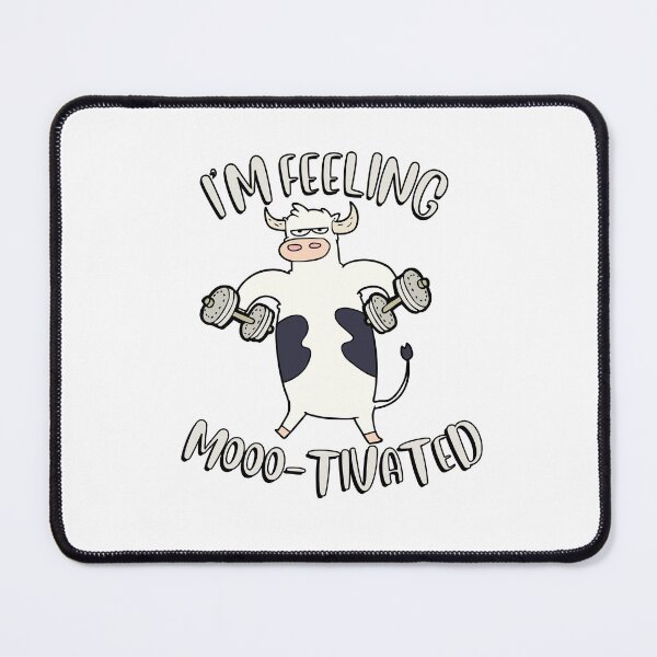 Item preview, Im feeling moo-tivated - weight lifting designed and sold by Pet Station.
