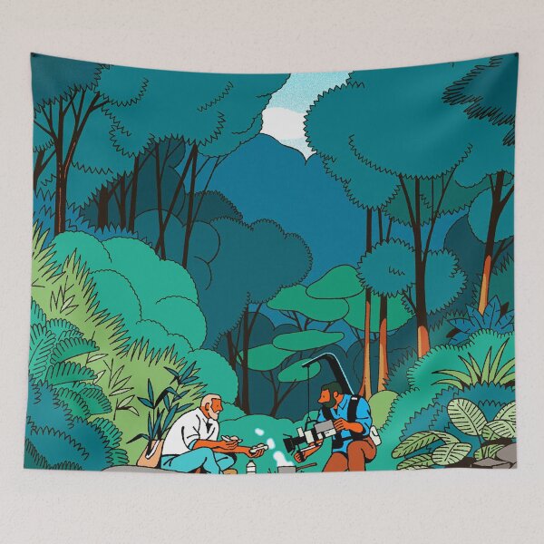 Item preview, drinking coffee in the forest designed and sold by rezoernas.