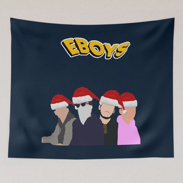 Item preview, The Eboys Christmas Youtube Minimalist Fan Art Christmas Santa Hat Edit Classic T-Shirt designed and sold by MarceloAnderson.