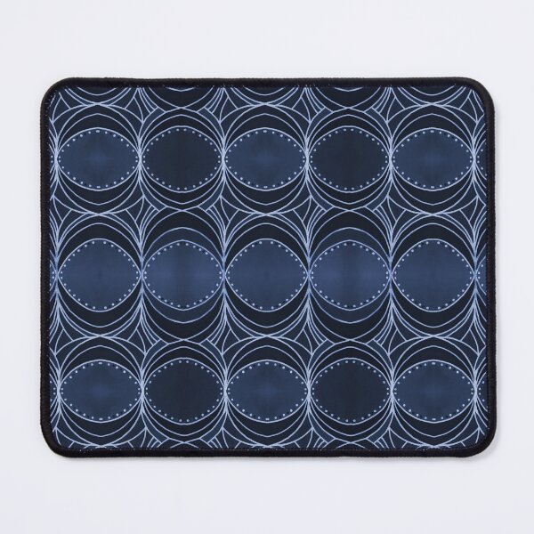 Item preview, Geometrical Pattern in White and Dark Blue designed and sold by ckylin.