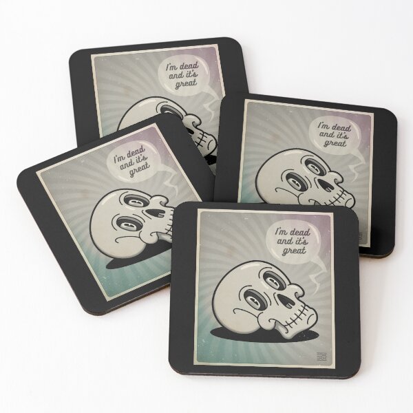 Item preview, Scull. I'm dead and it's great | Poster fon designed and sold by DicDoc.