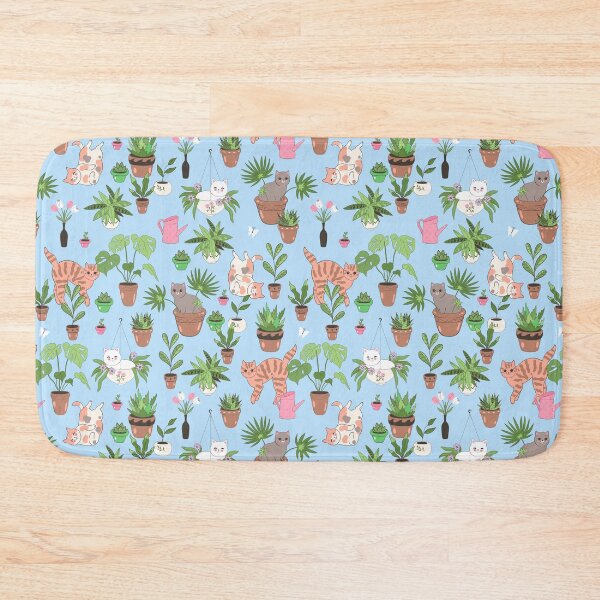 Item preview, cute cats and houseplants designed and sold by burbura.