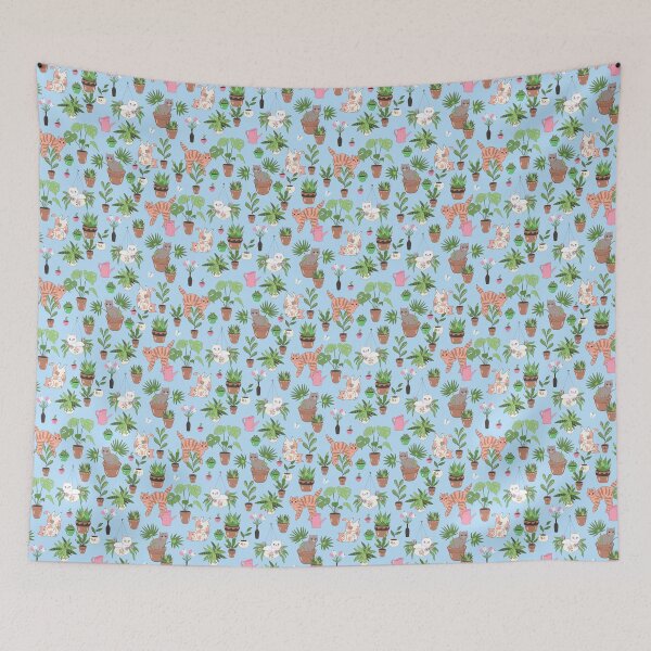 Item preview, cute cats and houseplants designed and sold by burbura.