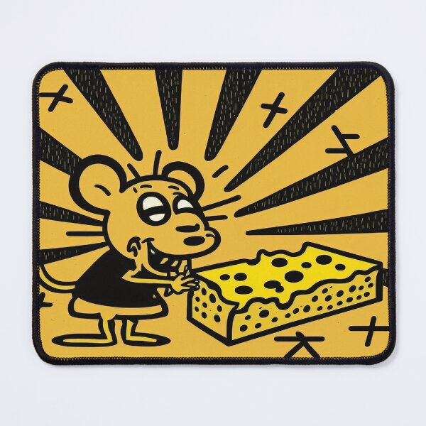 Item preview, Chompy cheese, mouse eating designed and sold by NxtGenArt.