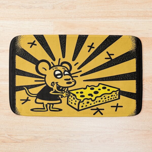 Item preview, Chompy cheese, mouse eating designed and sold by NxtGenArt.