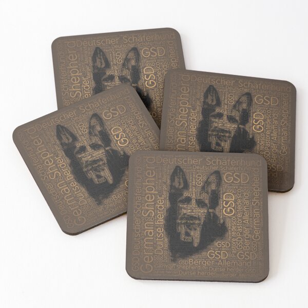 Item preview, Working German Shepherd Dog  - GSD Word Pattern designed and sold by k9printart.