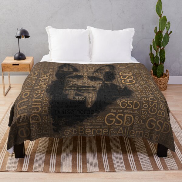 Item preview, Working German Shepherd Dog  - GSD Word Pattern designed and sold by k9printart.