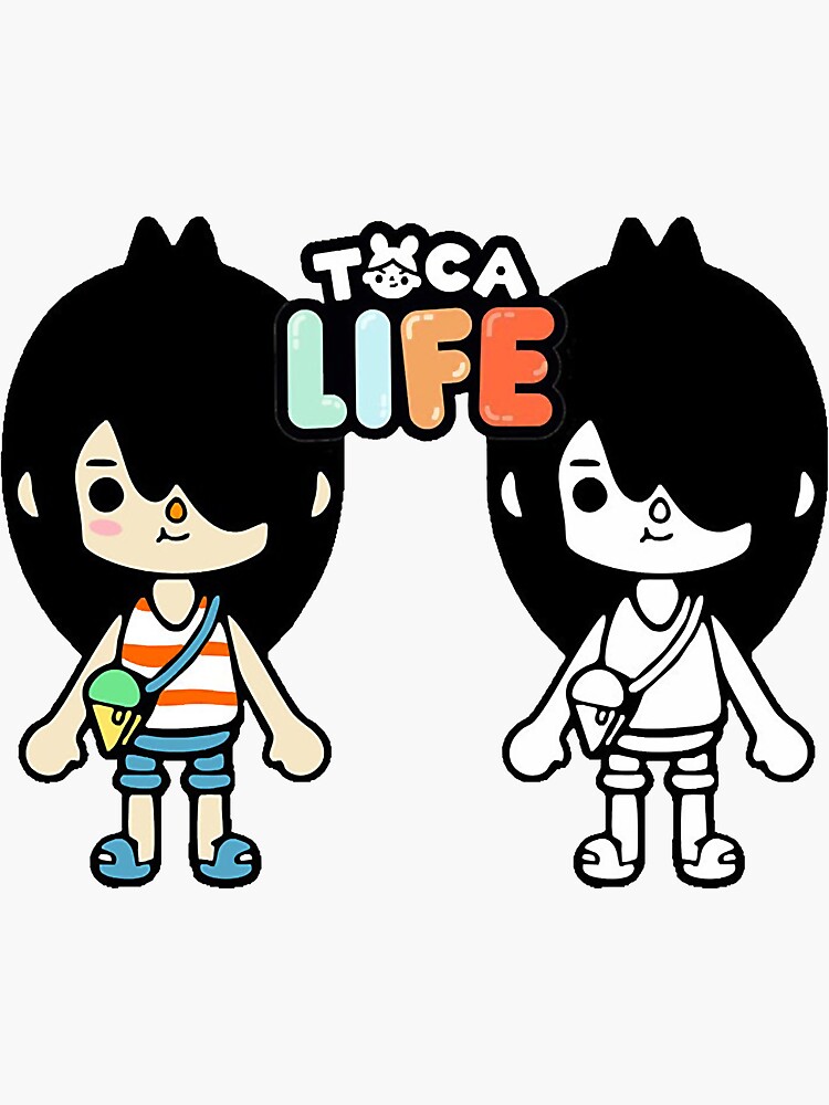 toca boca et gacha life Spiral Notebook for Sale by GeminiMoonA