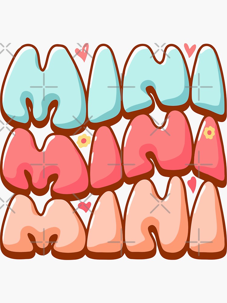 "Mini Love Mama and Mini" Sticker for Sale by printify Redbubble