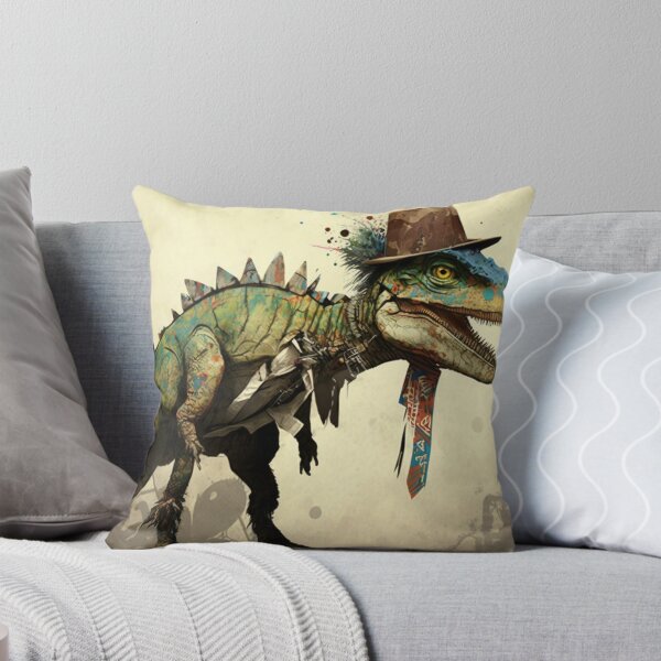 Aperçu de l'œuvre Dinosaure Trex portant un chapeau créée et vendue par NxtGenArt.