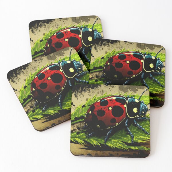 Item preview, Cute ladybug on leaf designed and sold by NxtGenArt.