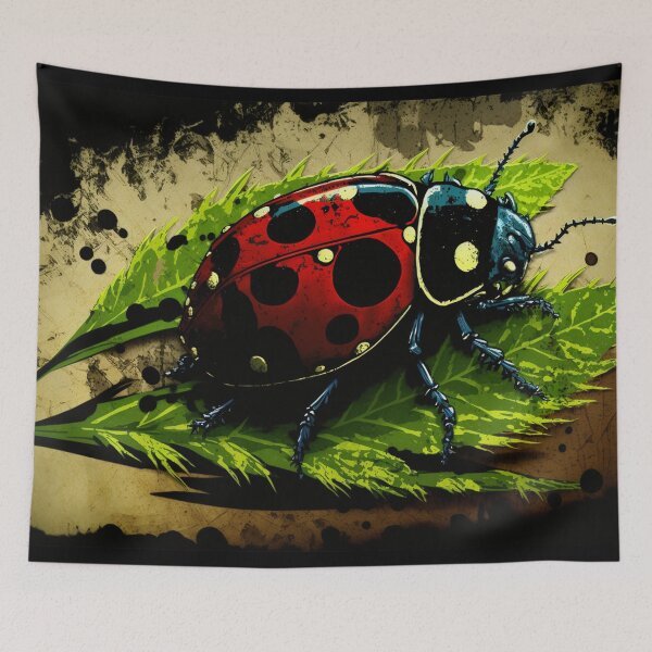 Item preview, Cute ladybug on leaf designed and sold by NxtGenArt.