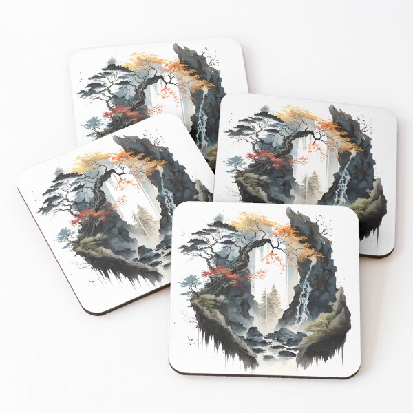 Item preview, Landscape in Japanese style designed and sold by GGZebra.
