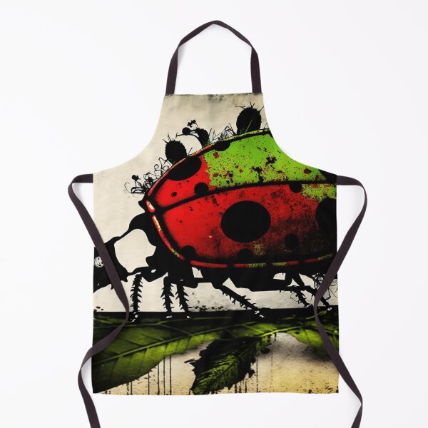Item preview, Ladybug walking, green and red designed and sold by NxtGenArt.