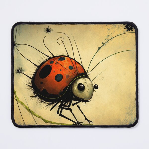 Item preview, Ladybug balancing on branch designed and sold by NxtGenArt.