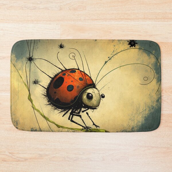 Item preview, Ladybug balancing on branch designed and sold by NxtGenArt.