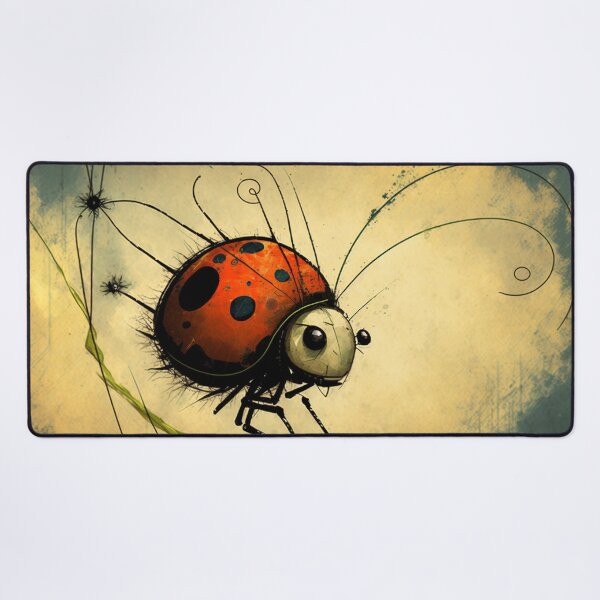 Item preview, Ladybug balancing on branch designed and sold by NxtGenArt.