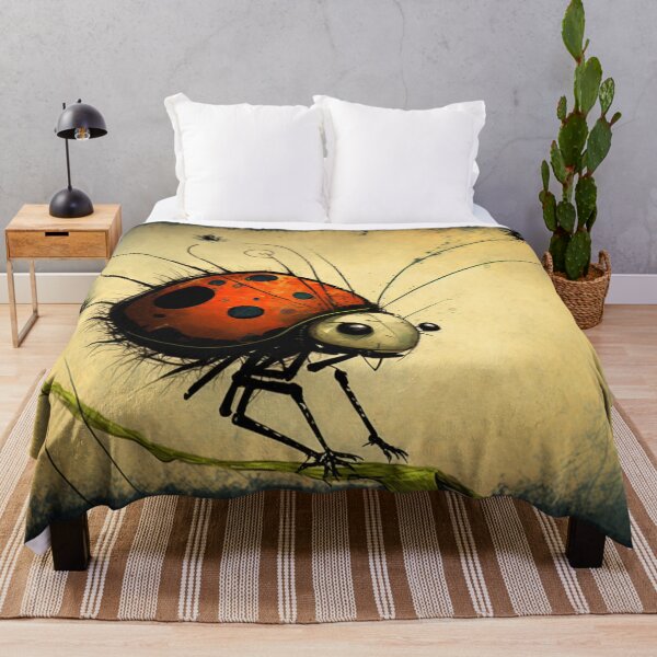 Item preview, Ladybug balancing on branch designed and sold by NxtGenArt.