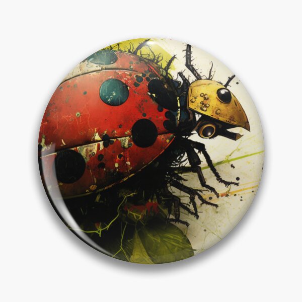 Item preview, Mechanical ladybug on leaf designed and sold by NxtGenArt.