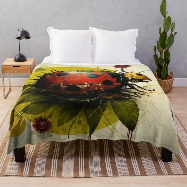Item preview, Mechanical ladybug on leaf designed and sold by NxtGenArt.