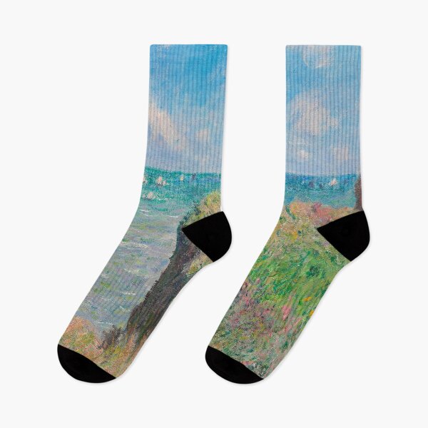 Item preview, Cliff Walk at Pourville by Claude Monet- Claude Monet famous paintings designed and sold by Tamas Das.