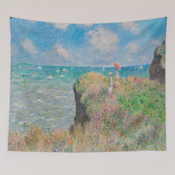 Item preview, Cliff Walk at Pourville by Claude Monet- Claude Monet famous paintings designed and sold by Tamas Das.
