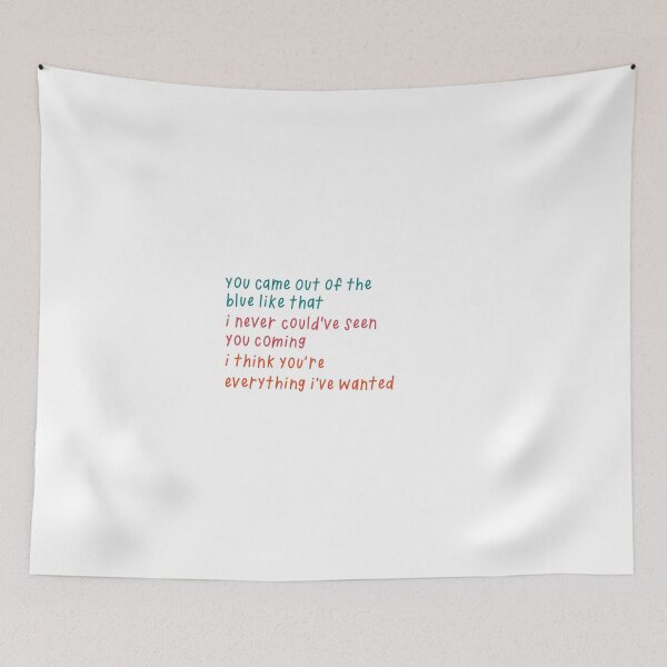 Item preview, The blue Gracie Abrams Lyrics designed and sold by Libby :).