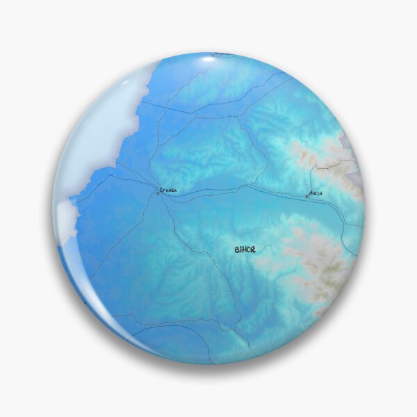 Item preview, Bihor County Map, România designed and sold by maptheclouds.