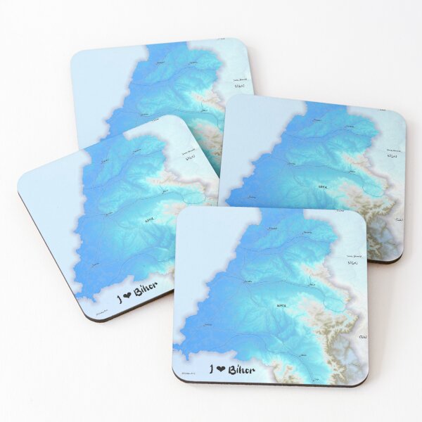 Item preview, Bihor County Map, România designed and sold by maptheclouds.