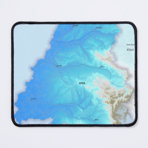 Item preview, Bihor County Map, România designed and sold by maptheclouds.