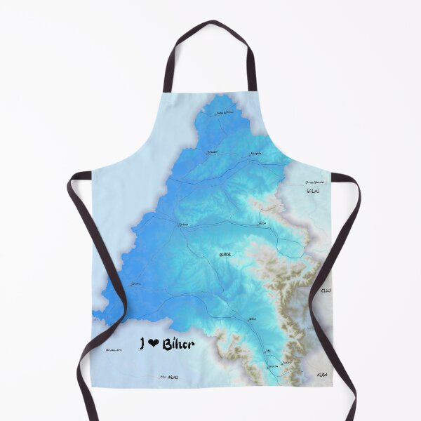 Item preview, Bihor County Map, România designed and sold by maptheclouds.