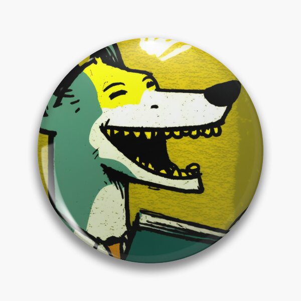 Item preview, Laughing dog reading green book designed and sold by NxtGenArt.