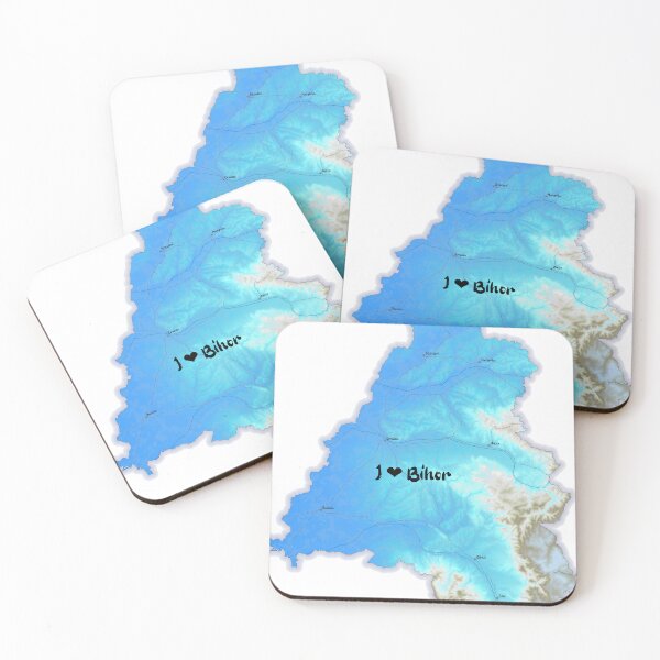 Item preview, Bihor County Map, România 2 designed and sold by maptheclouds.
