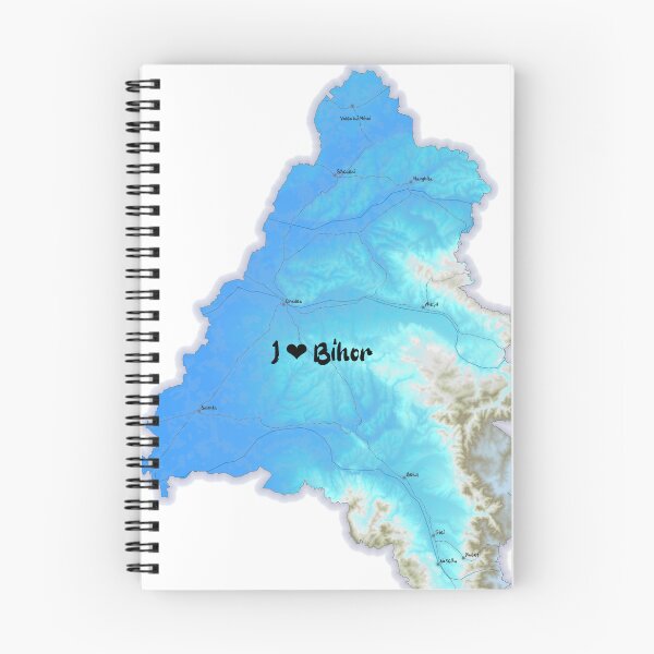 Item preview, Bihor County Map, România 2 designed and sold by maptheclouds.