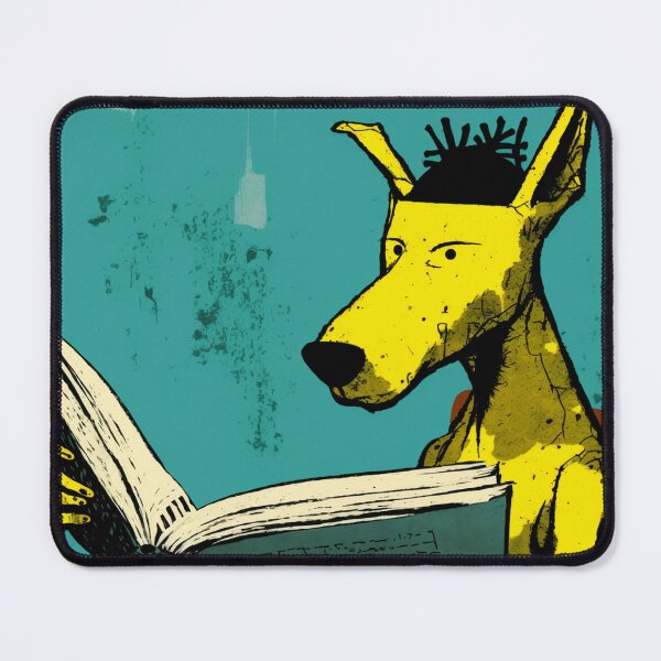 Item preview, Very intelligent dog reading books designed and sold by NxtGenArt.