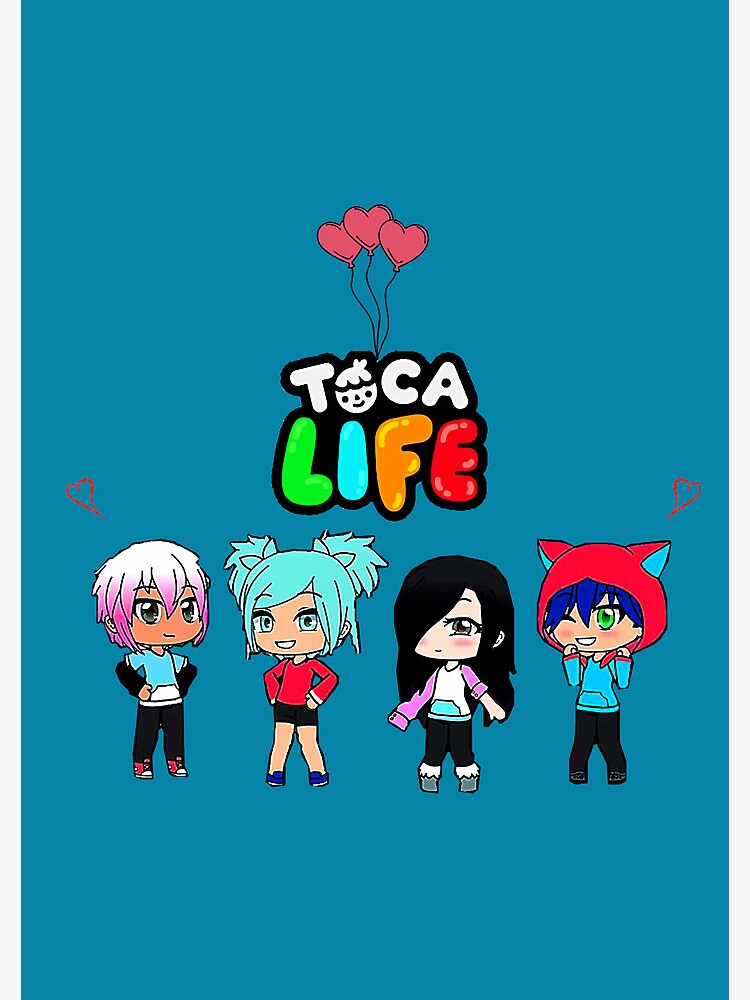 Girls/Boys Game Toca Boca And Gacha Life World Cartoon Graphic
