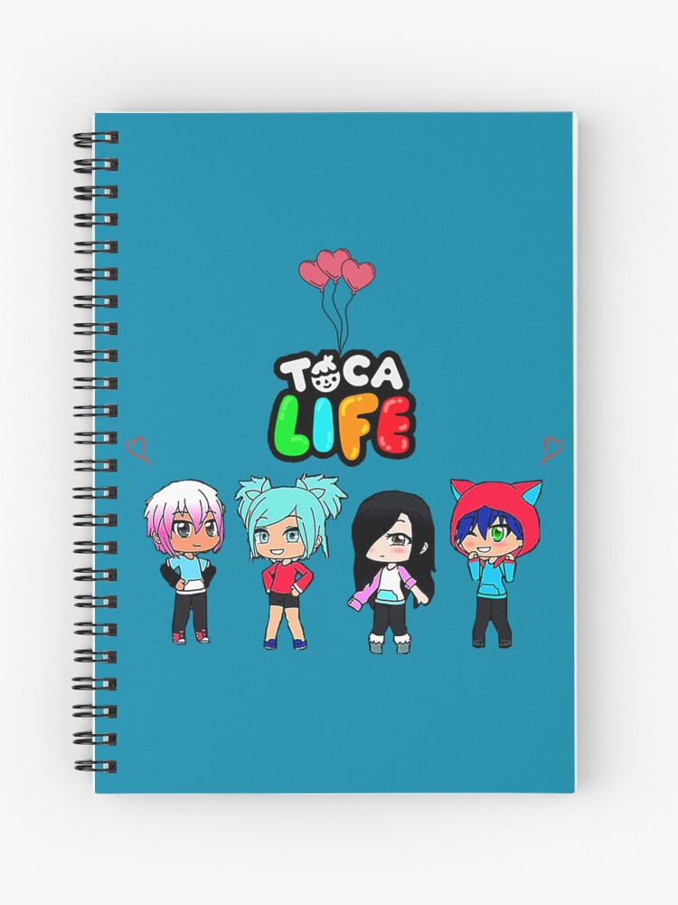 toca boca et gacha life Spiral Notebook for Sale by GeminiMoonA