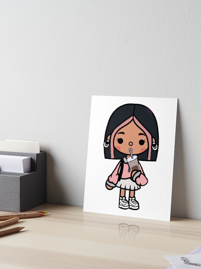 toca boca et gacha life Art Board Print for Sale by GeminiMoonA