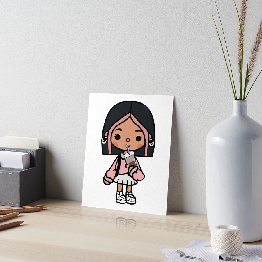 toca boca et gacha life Art Board Print for Sale by GeminiMoonA