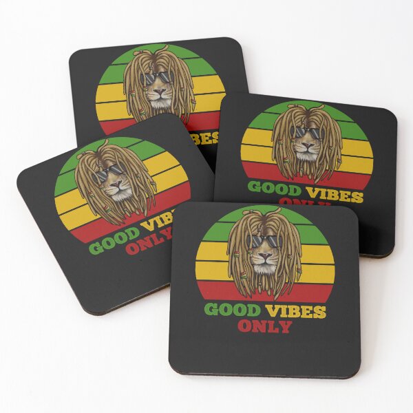 Item preview, Good Vibes Only Sunset, Rasta Lion, Jamaica  designed and sold by Logiamerch.