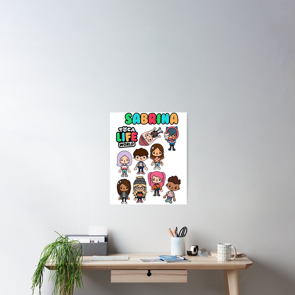 toca boca et gacha life Art Board Print for Sale by GeminiMoonA