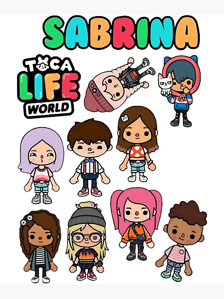 toca boca et gacha life Art Board Print for Sale by GeminiMoonA