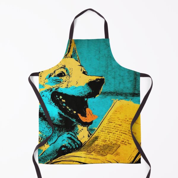 Item preview, Laughing dog reading newspaper designed and sold by NxtGenArt.