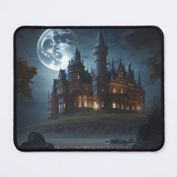 Item preview, Foreboding Gothic Castle in the Moonlight designed and sold by DirtyDogArts.