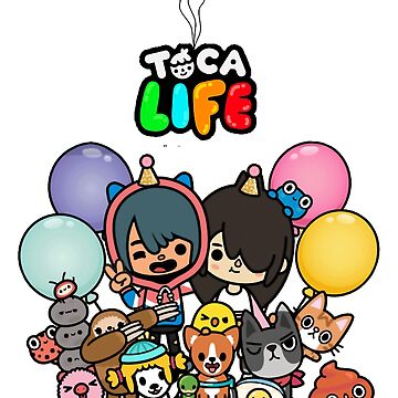 toca boca et gacha life Art Board Print for Sale by GeminiMoonA