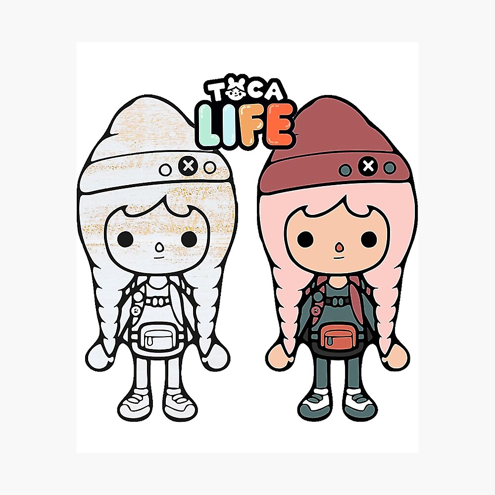 toca boca et gacha life Art Board Print for Sale by GeminiMoonA