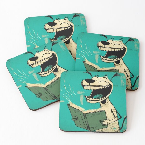 Item preview, Laughing dog reading very funny book designed and sold by NxtGenArt.