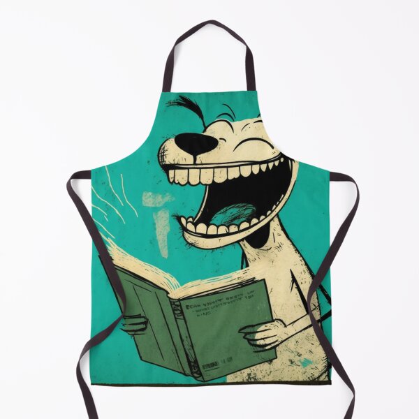 Item preview, Laughing dog reading very funny book designed and sold by NxtGenArt.